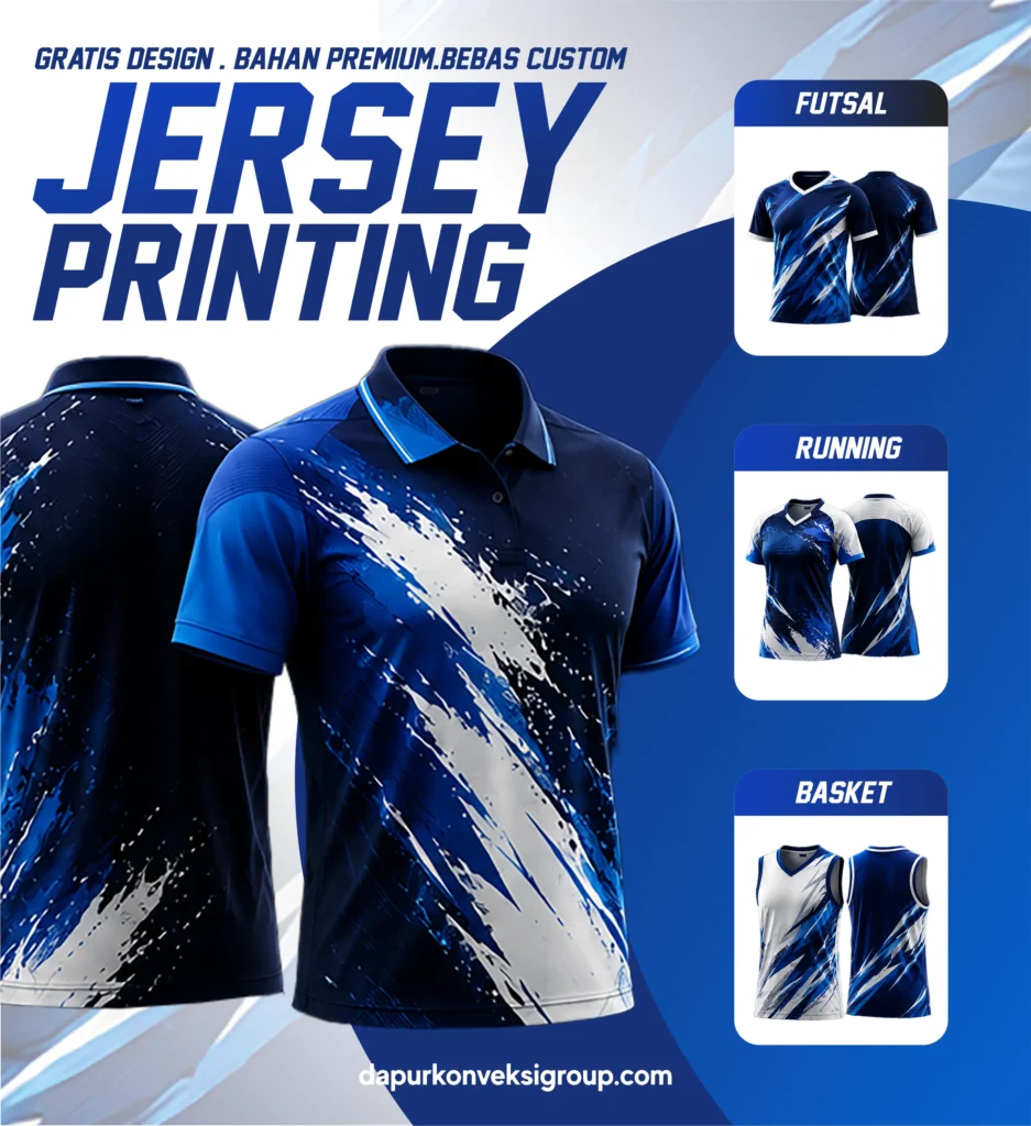 Premium Konveksi Jersey Printing Bukittinggi