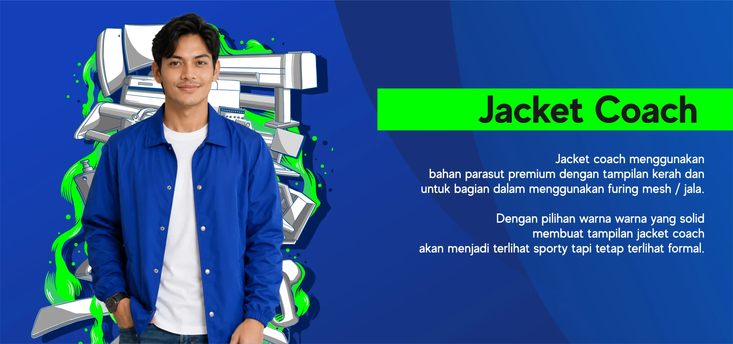Coach sport jacket Premium Bukittinggi