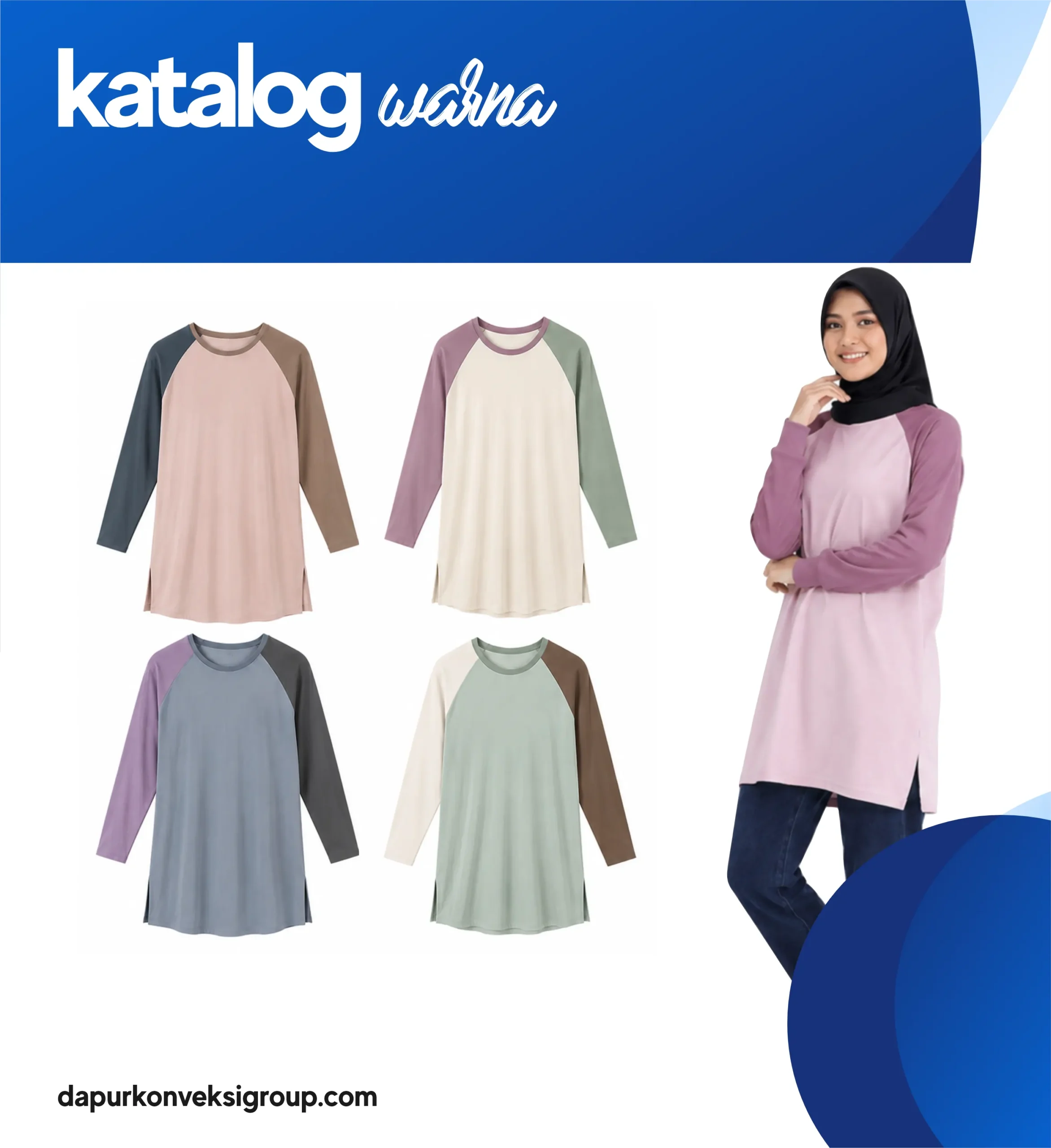 Katalog Warna Kaos Tunik Premium1