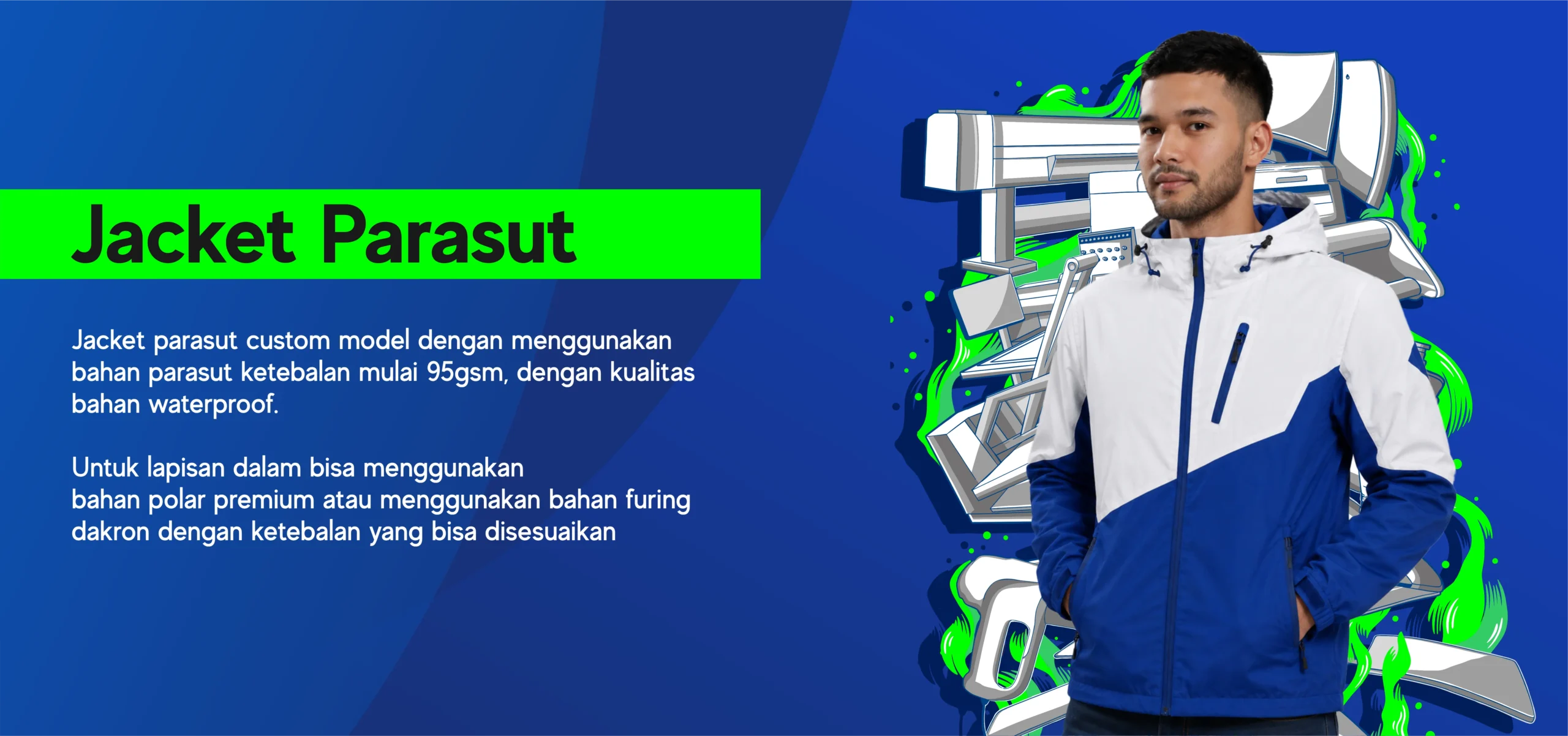 Parasut jacket Premium Bukittinggi