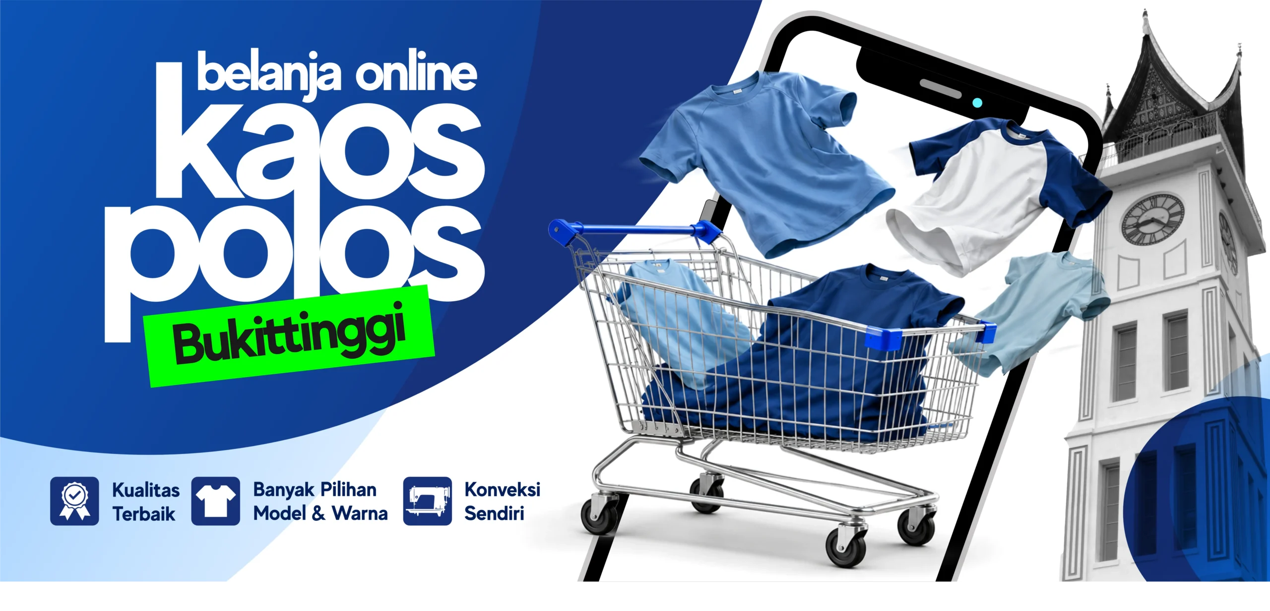 Toko Online Kaos Polos Bukittinggi